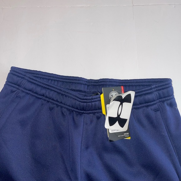 Under Armour Boys NEW YLG Navy Blue Loose Storm Logo Athletic Pants NWTS - Picture 3 of 6